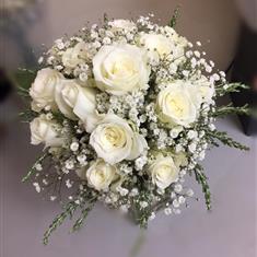 The Gypsophila &amp; Rose One Bridal Bouquet